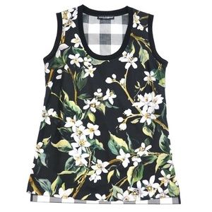 Dolce& Gabbana Classic Top %100 Cotton